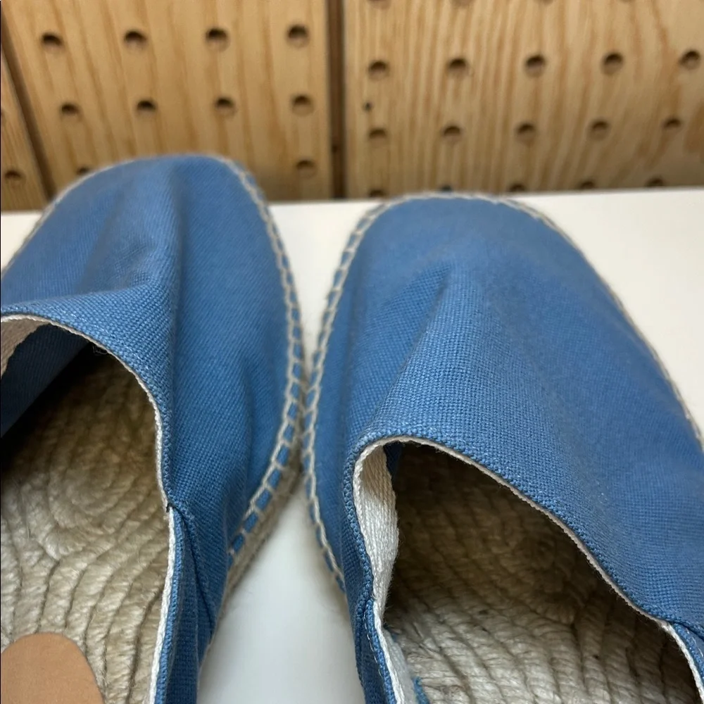 Castañer Blue Canvas Espadrille Slip-Ons
